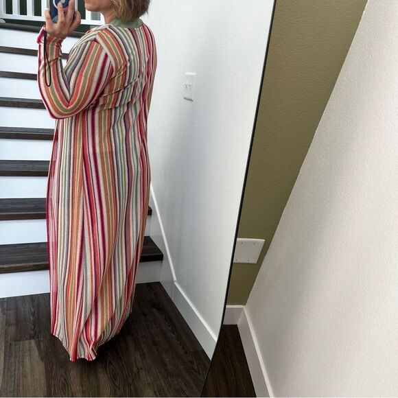 Striped Lightweight Maxi Duster - Picture 10 of 10